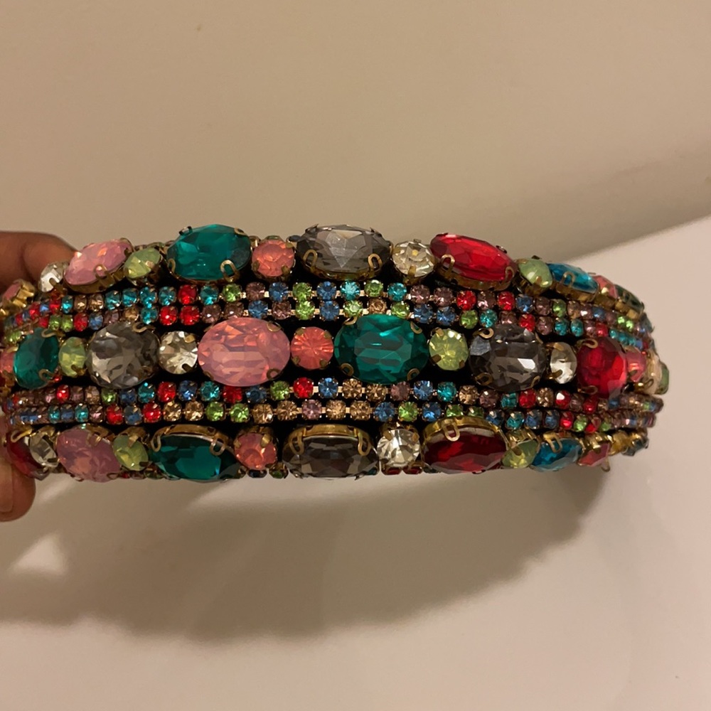 Multicolored Rhinestone headband - Picture 3 of 3